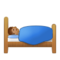 Person in Bed - Medium emoji on Samsung